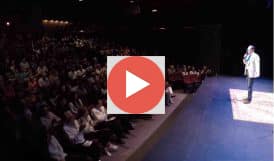 Shaun Eli on stage at the Emelin Theatre